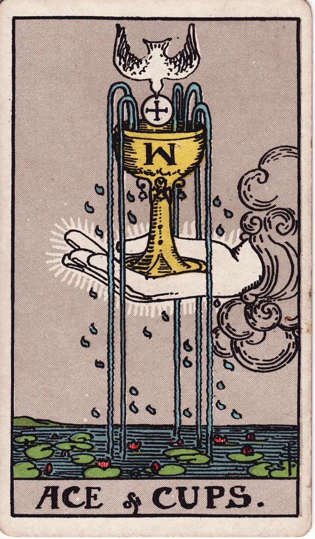 As de Copas, baraja Waite-Smith de 1910