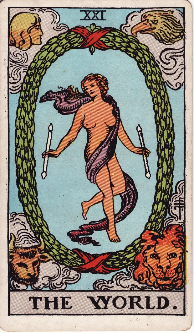 El Mundo, baraja Waite-Smith de 1910