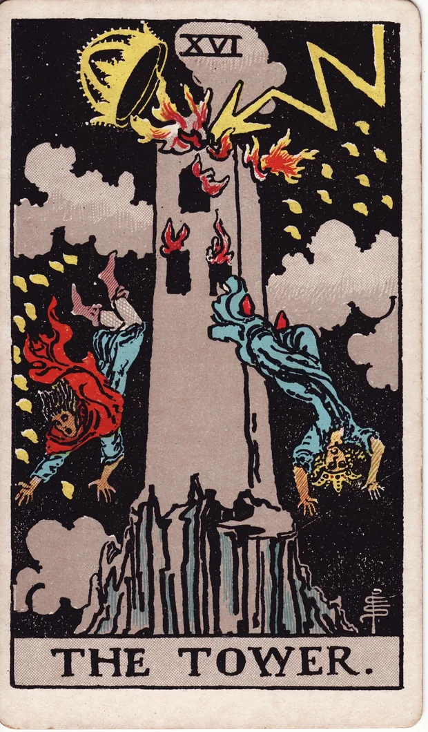 La Torre, baraja Waite-Smith de 1910