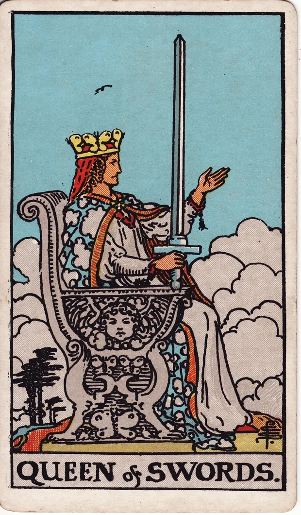 Reina de Espadas, baraja Waite-Smith de 1910