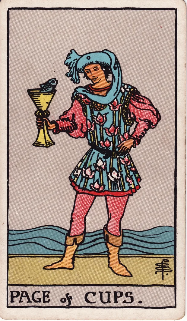 Sota de Copas, baraja Waite-Smith de 1910